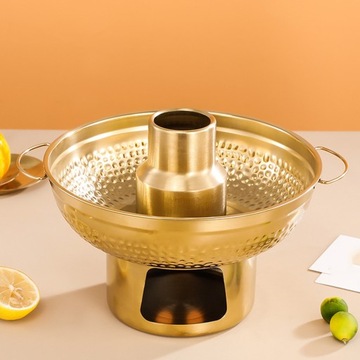 URZĄDZENIE DO FONDUE ZE STALI NIERDZEWNEJ TYPOWY GARNEK DO GORĄCEGO GARNKA DO DESERÓW