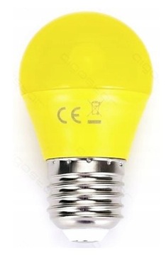Żarówka LED G45 E27 4W ŻÓŁTA