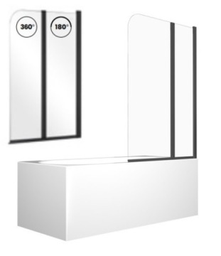 ВАННА 140x70 BESCO SCREEN PRIME BLACK 2 СИФОН АВТОМАТИЧЕСКИЙ КОРПУС