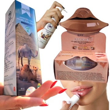 KREM DO CIAŁA TWARZY MLEKO WIELBŁĄDA + POMADKA OCHRONNA SPF 50 GRATIS EGIPT