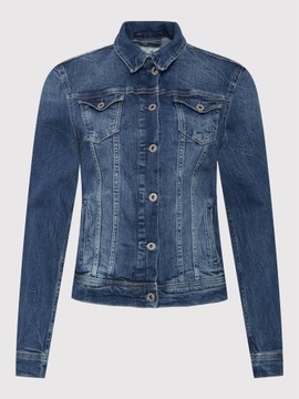 PEPE JEANS Kurtka jeansowa Thrift PL402011 Niebieski Regular Fit