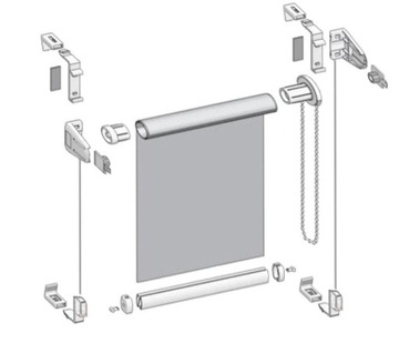 65x140 МИНИ-РУЛОННАЯ ШТОРА С ЛИНЕЙНОЙ, ширина 65 см, длина 140 см