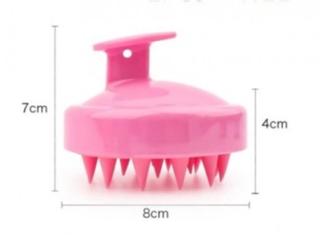 Массажер для кожи головы PORTOST HAIR WASHING BRUSH Розовый