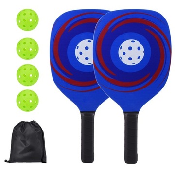 Zestaw wioseł Pickleball Comfort Grip i niebieski