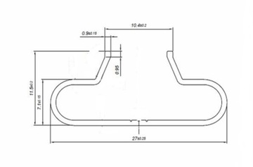 Алюминиевая вставка U-образная вставка для панелей Spacewall 40см