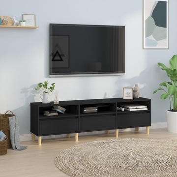 vidaXL Подставка для ТВ, черная, 150x30x44,5 см, материал дерево