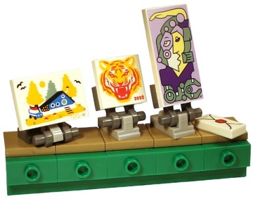 J347 Lego meble szafka z obrazami i listem NOWA