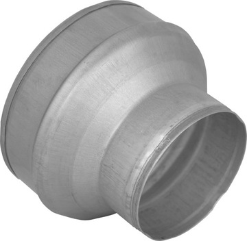 REDUKCJA TŁOCZONA OKRĄGŁA NYPLOWA ŚR. 150/125 mm OCYNK KANAŁ RURA DGP