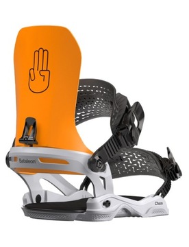 Wiązania snowboardowe Bataleon Chaos Asymwrap 2024 Orange L/XL (43-48)