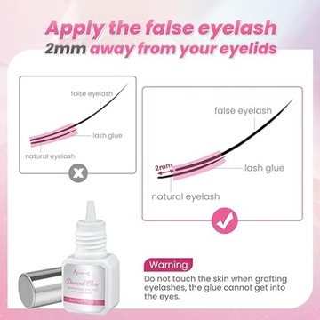 Бесцветный клей для наращивания ресниц Прозрачный Beauty7 5мл