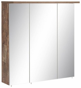 Szafka z lustrem dąb panama LED 70 CM
