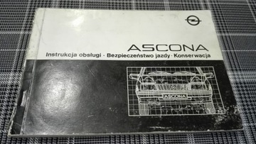 OPEL ASCONA C Instrukcja Ksiazka 1987 PL POLSKA