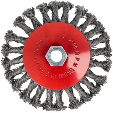 Боковая проволочная щетка 125мм Резьба М14 ДЛЯ УГЛОВОЙ Шлифмашины - замена