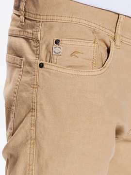 INDICODE Spodnie materiałowe Rajan 60-249 Brązowy Regular Fit