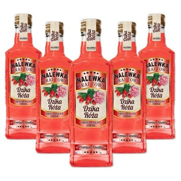 16x ETYKIETA MOSKWA 250ml - Nalewka Dzika Róża