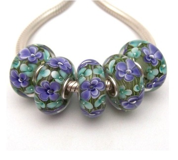 CHARMS ZAWIESZKA KORALIK SZKŁO MURANO BEADS