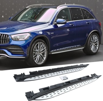 STOPNIE PROGI BOCZNE MERCEDES GLC X253 C253 W253 COUPE CHROM