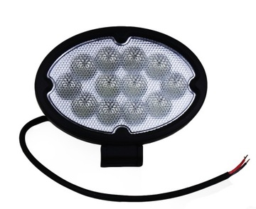 LAMPA LEDOWA 12 LED ROBOCZA 12-24V OWALNA DUŻA ŚWIATŁO ROZPROSZONE