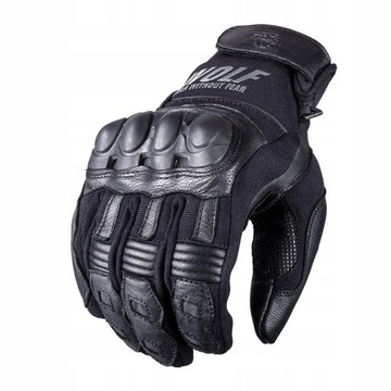 WOLF LEKKIE RĘKAWICE MOTOCYKLOWE SKÓRZANO-TEKSTYLNE PRO-X BLACK 2XL