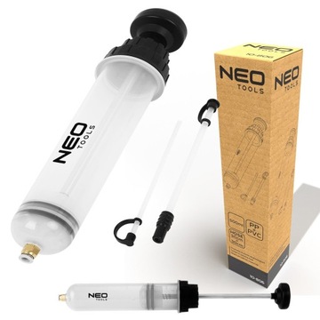 НЕО ШПРИЦ МАСЛЯНЫЙ ВСАСЫВАТЕЛЬ ТОРМОЗНАЯ ЖИДКОСТЬ ТОПЛИВО 500 МЛ РУЧНАЯ ВСАСЫВКА