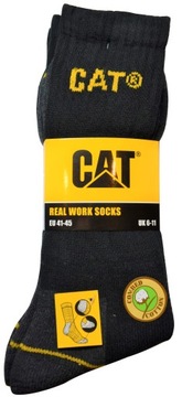 Skarpety robocze CAT Caterpillar REAL WORK SOCKS czarny rozmiar 41-45