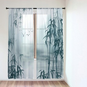 Штора на окно Bamboo Digital узор 132х241см