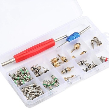 Комплект клапанов кондиционера, 102 шт, 10 видов, С КЛЮЧОМ