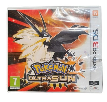 POKEMON ULTRA SUN NINTENDO 3DS NOWA FOLIA 3xANG