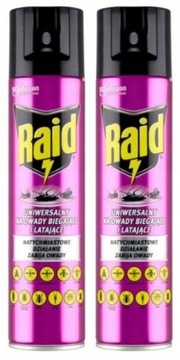 RAID owady biegające latające uniwersalny 2x400 ml