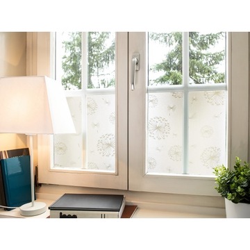 Оконная фольга Статическая защита от ультрафиолета Узор одуванчика