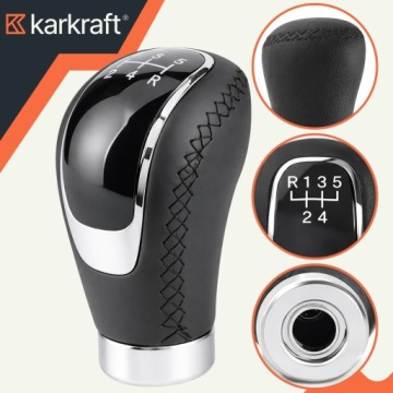 УНИВЕРСАЛЬНАЯ АВТОМОБИЛЬНАЯ РУЧКА ПЕРЕКЛЮЧЕНИЯ ПЕРЕДАЧ КОЖАНАЯ 5 6 ПЕРЕДАЧ ЧЕРНАЯ ТВЕРДАЯ КОЖА