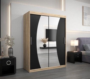 Szafa przesuwna garderoba WAVE 150 cm z lustrem