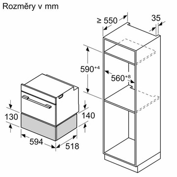 Bosch Serie 8 BIC7101B1 выдвижной ящик с подогревом, черный