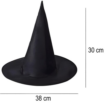 ШЛЯПА ВЕДЬМЫ ШЛЯПА ВЕДЬМЫ КАРНАВАЛЬНАЯ ЧЕРНАЯ