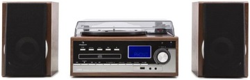 Wieża stereo gramofon USB MP3 kodowanie CD odtwarzacz kasetowy UKF AUX