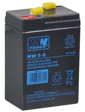 AKUMULATOR MW Power 6V 5Ah MW 5-6 AGM
