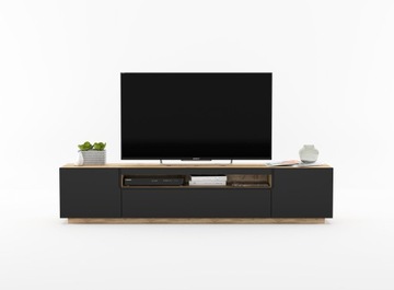 Тумба под телевизор, 200 см, ремесленный дуб