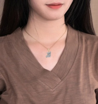 Детское ожерелье для собак, бульдог, золотая собака, кубические цирконы, красивая цепочка