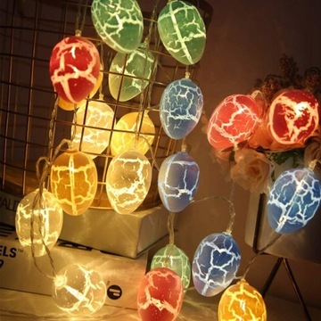 JAJKA GIRLANDA ŚWIETLNA LAMPKI WIELKANOC 3M 20LED