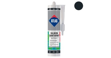 ATLAS 204 Silikon Sanitarny - Czarny