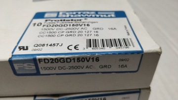 Ferraz Shawmut FD20GD150V16 Протисторный предохранитель