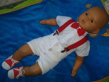 КОМПЛЕКТ ЛЕТНЕЙ ОДЕЖДЫ / КРЕЩЕНИЕ / СВАДЬБА / ШОРТЫ 80-х