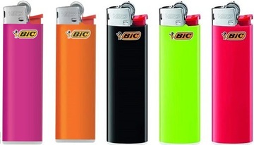 10x Zapalniczka BIC J23 SLIM KOLOR MIX 10 SZTUK