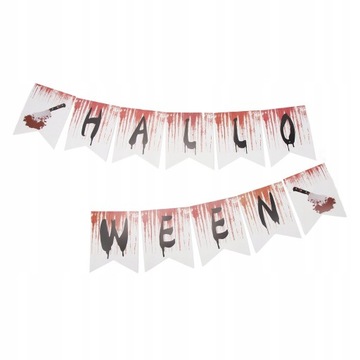 Страшный кровавый нож с отпечатками рук, висящие баннеры