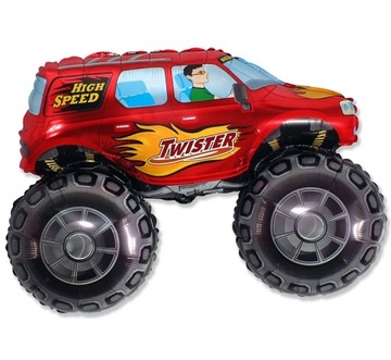 Balon foliowy MONSTER TRUCK czerwony 3XL