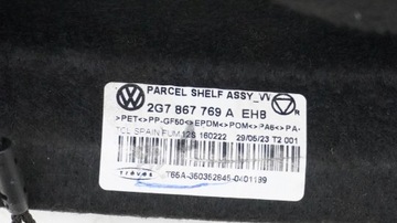 POLIČKA ZADNÍ KUFRU VW TAIGO 2G7867769A