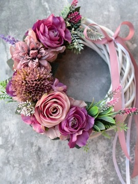 ОСЕННИЙ ЦВЕТОЧНЫЙ ВЕНОК НА ДВЕРЬ, ПЛАТЬЕ, ВЕНОК ЛИЛЫ, УКРАШЕНИЕ ОБОГРЕВАТЕЛЕЙ