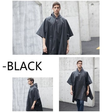 Multifunctional Raincoat Transparent Women Men Backpack Cover Portable