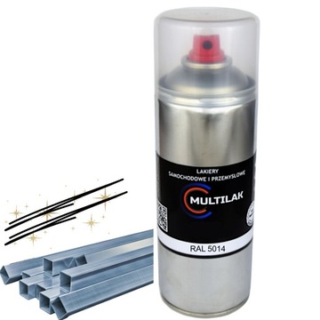 Lakier farba w sprayu do aluminium RAL 5014 Półmat