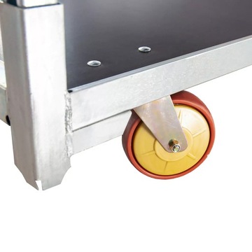 WÓZEK KWIATOWY duński regał na kwiaty podstawa + 3 półki Mega-M 4 POZIOMY